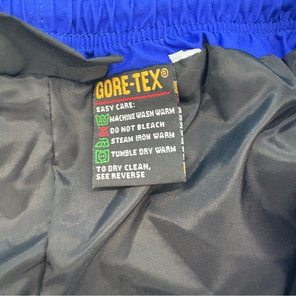 Vintage Saucony Gore Tex Small Water Resistant Pants Elastic Waist Zip Pockets L - Picture 11 of 13
